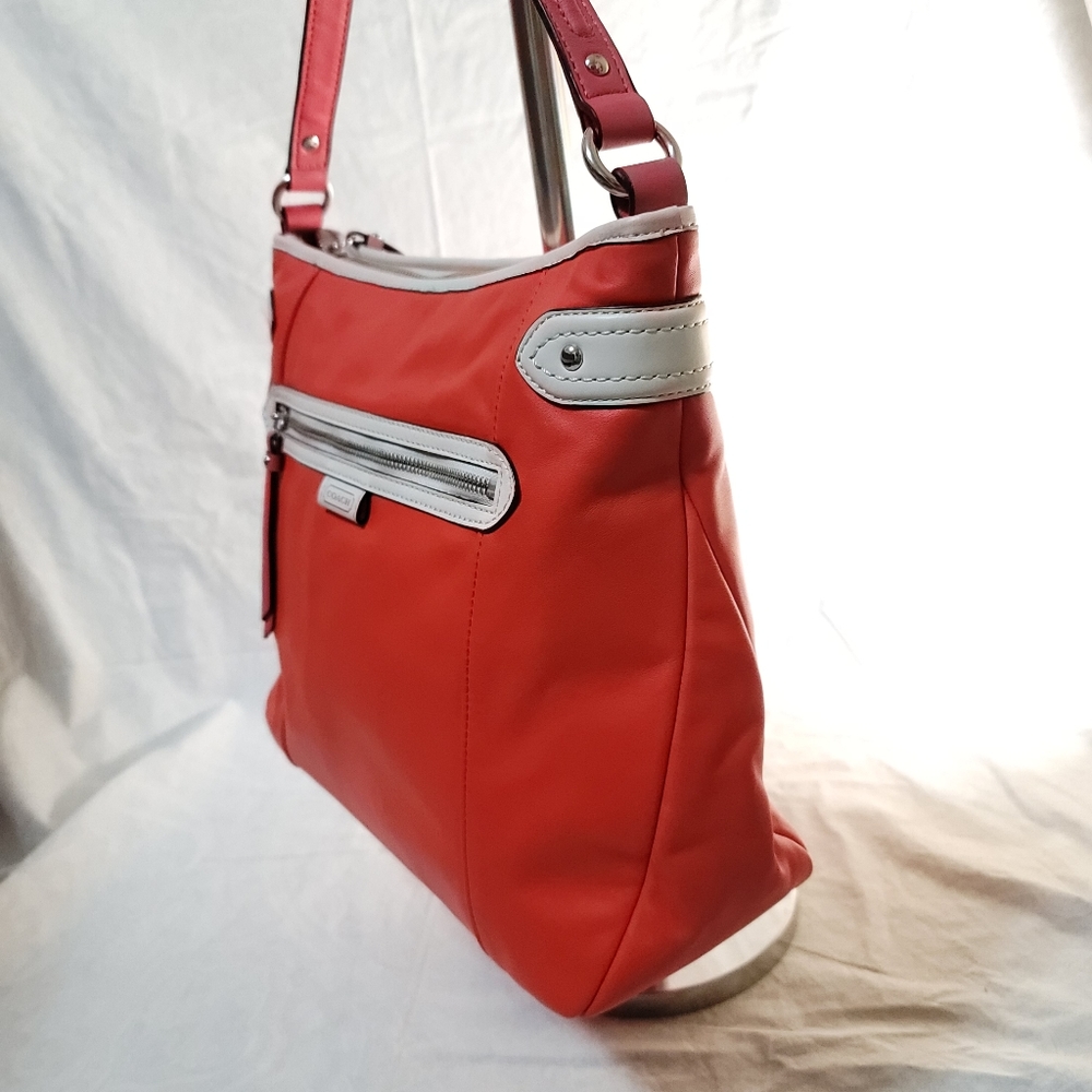 Coach Smooth Leather Color Block Shoulder Bag - image 2